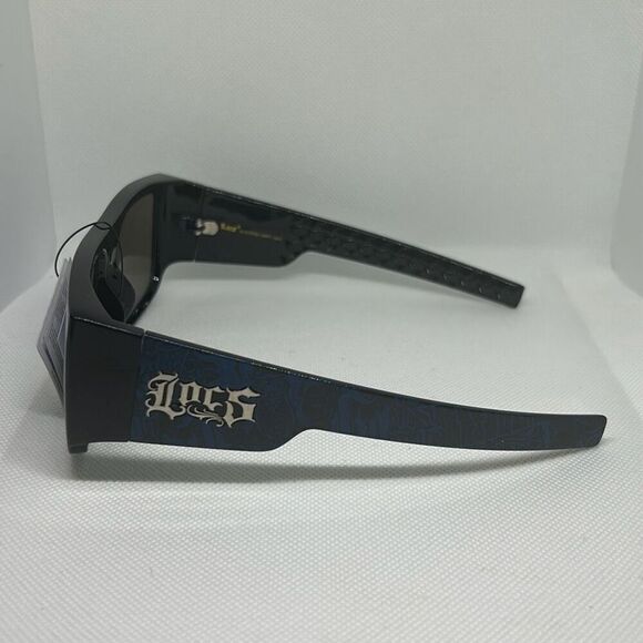 Locs Mens Graffiti Mirrored Hardcore Sunglasses - Picture 2 of 3